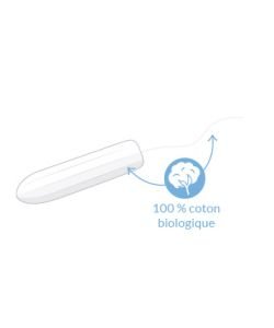 Tampons sans applicateur super plus BIO, 20 pièces